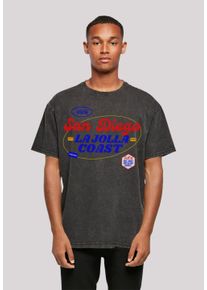 F4NT4STIC Herren T-Shirt "San Diego", schwarz, casual, Gr. S, Obermaterial: 100% Baumwolle, Shirts, Print