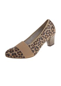 Damen Pumps "Cora", Lei by tessamino, Gr. 41, beige, Lederimitat, elegant, Schuhe, mit Animalprint