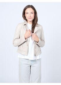 Mustang Damen Lederjacke "31020143", beige, Gr. XL, Obermaterial: 100% Lammleder / Futter: 90% Baumwolle, 10% Polyester / Ärmelfutter: 100%