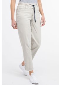 Recover Pants Damen Stoffhose "ANOUK", beige, Gr. 46, unifarben, 97% Baumwolle;3% Elasthan, Hosen, mit Jogpants-Charakter
