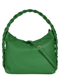 Samantha Look Damen Umhängetasche, grün, Leder, clean, Taschen, echt Leder, Made in Italy