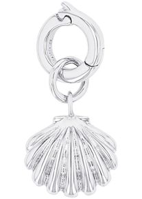 Amor Damen Charm-Einhänger "Muschel-Optik, 2038507", silber, Silber 925 (Sterlingsilber), Charms