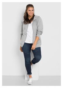 sheego Damen Stretch-Jeans "Große Größen", blau, modisch, Gr. 20, unifarben, Obermaterial: 37% Viskose, 34% Baumwolle, 27% Polyester, 2% Elasthan,