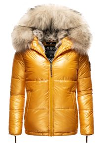 Navahoo Damen Winterjacke "Tikunaa", gelb, modisch, Gr. XS, Oberstoff: 100% Nylon, Futter: 100% Polyester, Wattierung: 100% Polyester, Ärmelfutter: