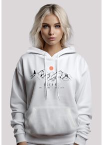 F4NT4STIC Damen Kapuzenpullover "Discover the world", weiß, casual, Gr. XXL, Obermaterial: 65% Baumwolle, 35% Polyester, Pullover, Hoodie, Warm,