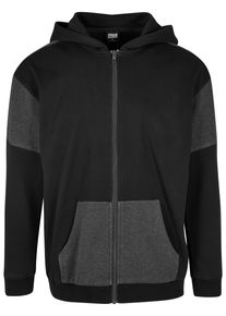 Urban Classics Herren Sweatjacke "Urban Classics Herren Oversized Patch Zip Hoody", schwarz, Gr. M, unifarben, 65% Baumwolle, 35% Polyester,
