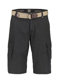 Lerros Herren Bermudas "Lerros Unifarbene Cargobermuda mit Gürtel", grau, Gr. 31, 100% Baumwolle, Hosen