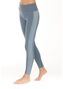 ENDURANCE ATHLECIA ATHLECIA Damen Trainingstights "Gisaki", blau, casual, Gr. L, gestreift, Kunstfaser, 28% Polyamid, 11% Elasthan, Hosen, mit