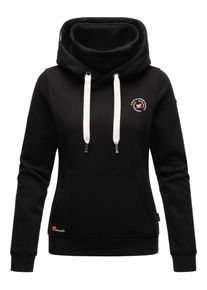 Marikoo Damen Kapuzenpullover "Chihiroo", schwarz, Gr. S, Obermaterial: 80% Baumwolle, 20% Polyester, Futter&Wattierung: 100% Polyester, Pullover,