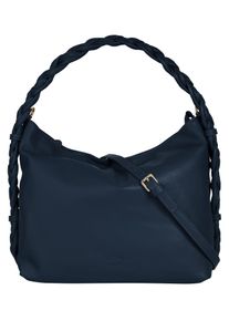 Samantha Look Damen Umhängetasche, blau, Leder, clean, Taschen, echt Leder, Made in Italy