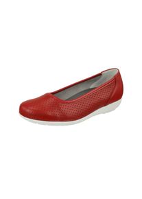 Natural Feet Damen Ballerina "Annabelle", Gr. 42, rot, Leder, casual, Schuhe, mit federnder Laufsohle