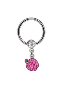 Adelia´s ADELIA ́S Damen Intimpiercing "Piercing Intimpiercing ", rosa, modisch, Chirurgiestahl, Piercings, Mit 5 mm Strasskugel in klar