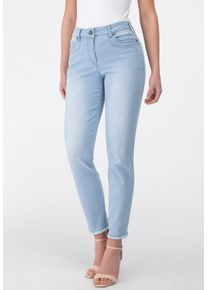 Recover Pants Damen 5-Pocket-Jeans "Jeans", blau, Basic, Gr. 42, unifarben, 48% Baumwolle;34% Lyocell;16% Polyester;2% Elasthan, Jeans, Nachhaltige