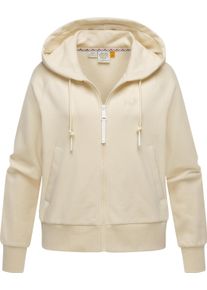 Ragwear Damen Kapuzensweatjacke "Taila", beige, casual, Gr. XL, Sweatware, Material: 70% Baumwolle, 30% Polyester, Sweatjacken, modische Damen