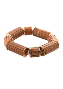 Damen Armband "Bamboo", braun, Collezione Alessandro, Metall, Armbänder