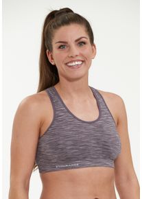 Endurance Damen Sport-BH "Crina", Gr. S, grau, 68% Polyester, 22% Nylon, 10% Elasthan, meliert, sportlich, BHs, aus feuchtigkeitsregulierendem
