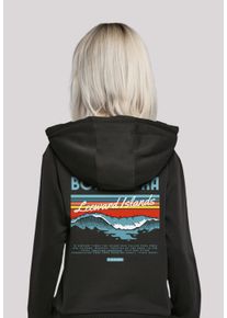 F4NT4STIC Damen Kapuzenpullover "Bora Bora Leewards Island", schwarz, casual, Gr. S, Obermaterial: 65% Baumwolle, 35% Polyester, Pullover, Hoodie,