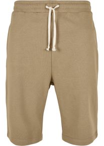 Urban Classics Herren Sweatshorts "Urban Classics Herren Low Crotch Sweatshorts", grün, Gr. M, unifarben, 65% Baumwolle, 35% Polyester, Hosen