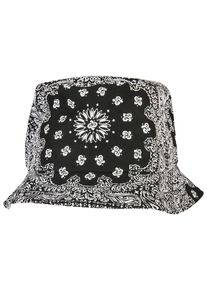 Flexfit Damen Flex Cap "Flexfit Accessoires Bandana Print Bucket Hat", schwarz, casual, 100% Baumwolle, Caps
