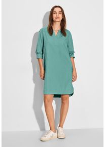Cecil Damen Tunikakleid, grün, casual, Gr. XXL, unifarben, Web, 100% Baumwolle, Kleider, aus 100% Baumwolle