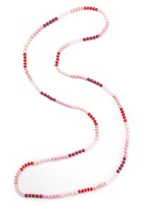Damen Lange Kette "Caitlin", rosa, Basic, Collezione Alessandro, Glas, Halsketten, unterschiedlichen Glasperlen