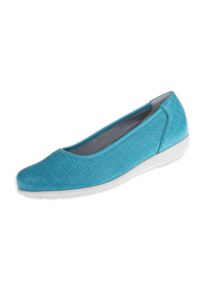 Natural Feet Damen Ballerina "Catharina", Gr. 38, blau, Leder, casual, Schuhe, mit Memolatex-Einlegesohle