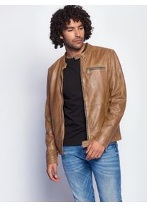 Maze Herren Lederjacke "181Berwick", braun, Gr. S, Obermaterial: 100% Lammleder / Futter: 100% Baumwolle / Ärmelfutter: 100% Polyester, Jacken