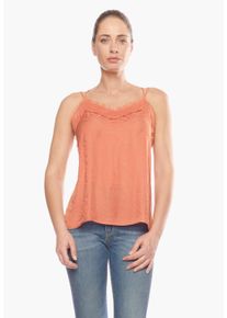 Damen Trägertop, rot, Gr. M, Le Temps Des Cerises, unifarben, 100% Polyester, Tops, mit raffiniertem Trägerdesign