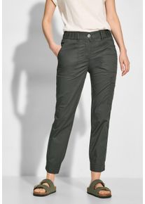Cecil Damen Cargohose, grün, casual, Gr. XXL, unifarben, Web, 98% Baumwolle, 2% Elasthan, Hosen, Middle Waist