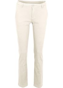 Heine Damen Röhrenhose, beige, Gr. 42, unifarben, 98% Baumwolle, 2% Elasthan, Hosen
