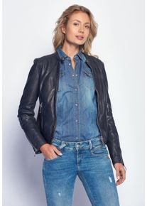Maze Damen Lederjacke "Grenada", blau, Gr. XL, Obermaterial: 100% Lammleder / Futter: 100% Polyester, Jacken