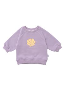 Liliput Herren Sweatshirt "listen to the ocean", lila, Gr. 74, bedruckt, 80% Baumwolle, 20% Polyester, Sweatshirts, mit niedlichem Muschel-Print