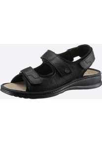MUBB Herren Sandale, Gr. 40, schwarz, Glattleder, sportlich, Schuhe