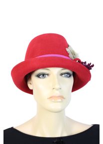 Allgäu Rebell ALLGÄU REBELL Damen Trachtenhut "Salzburg", rot, Antik-Look, Wolle, Hüte, Made in Italy