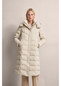 Bugatti Damen Kurzmantel, beige, casual, Gr. 40, unifarben, 86% Polyamid, 14% Elasthan, Mäntel, mit elegantem Stehkragen