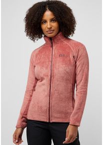 Jack Wolfskin Damen Fleecejacke "ROTWAND FZ W", rot, Gr. XS, Obermaterial: 100% Polyester; Kontrast: 95% Polyester, 5% Elastan; Futter: 100%
