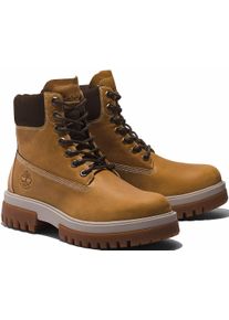 Timberland Schnürboots "ARBOR ROAD MID LACE UP WATERPROOF BOOT", Gr. 44, gelb, Leder, sportlich, Schuhe, Winterstiefel, Schnürstiefel, Winterschuhe,