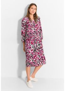 Cecil Damen Blusenkleid, pink, casual, Gr. XS, bedruckt, Stoff, 100% Viskose, Kleider, aus Viskose