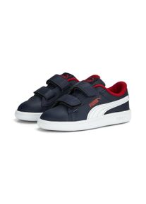 Puma Kinder Sneaker "Smash 3.0 Leather V Sneakers Kinder", Gr. 21, blau, Obermaterial: Leder; Futter: Textil; Innensohle: Textil; Laufsohle: Gummi,