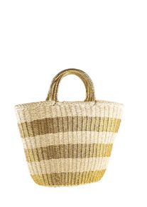 Damen Schultertasche "Aurel", Collezione Alessandro, gold, Jute, Taschen, mit goldenen Akzenten und XXL-Henkel