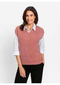 Inspirationen Damen Pullunder "Pullunder", rot, Gr. 40, unifarben, 75% Polyamid, 15% Viskose, 10% Polyester, Pullover