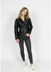 Freaky Nation Damen Lederjacke "Aliet-FN", schwarz, Gr. L, Oberstoff: 100% Leder; Futter: 100% Baumwolle, Jacken