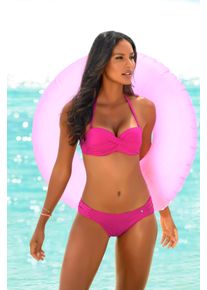 s.Oliver Damen Bikini-Hose "Spain", pink, Gr. 34, unifarben, Microfaser, Microfaser, Badehosen, mit Seitenbändern