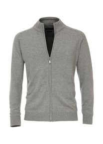 Casamoda Herren Strickjacke "Casamoda Strickjacke uni", grau, Gr. XXL, 100% Baumwolle, Strickjacken