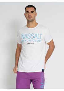 NASSAU BEACH Herren T-Shirt "NB231040", weiß, Gr. L, 100% Baumwolle, Shirts
