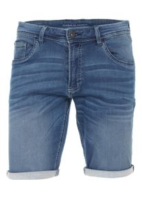 Casamoda Herren Shorts "Casamoda Shorts uni", blau, Gr. 34, 90% Baumwolle, 9% Polyester, 1% Elasthan, Hosen