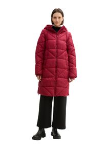 Tom Tailor Damen Steppmantel, rot, casual, Gr. S, unifarben, Steppware, Obermaterial: 100% Polyester. Futter: 100% Polyester, Mäntel, mit Kapuze