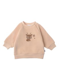 Liliput Herren Sweatshirt "Rentier", beige, Gr. 86, bedruckt, 80% Baumwolle, 20% Polyester, Sweatshirts, mit Rundhalsausschnitt