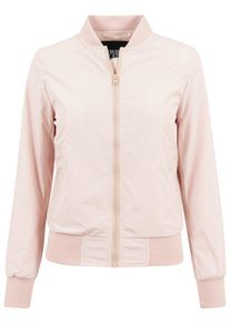 Urban Classics Damen Allwetterjacke "Urban Classics Damen Ladies Light Bomber Jacket", pink, casual, Gr. S, unifarben, 100% Polyester, Jacken