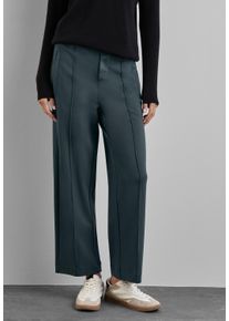 Street One Damen Stoffhose, grün, casual, Gr. 46, unifarben, Stoff, 48% Viskose, 44% Polyester, 8% Elasthan, Hosen, High Waist